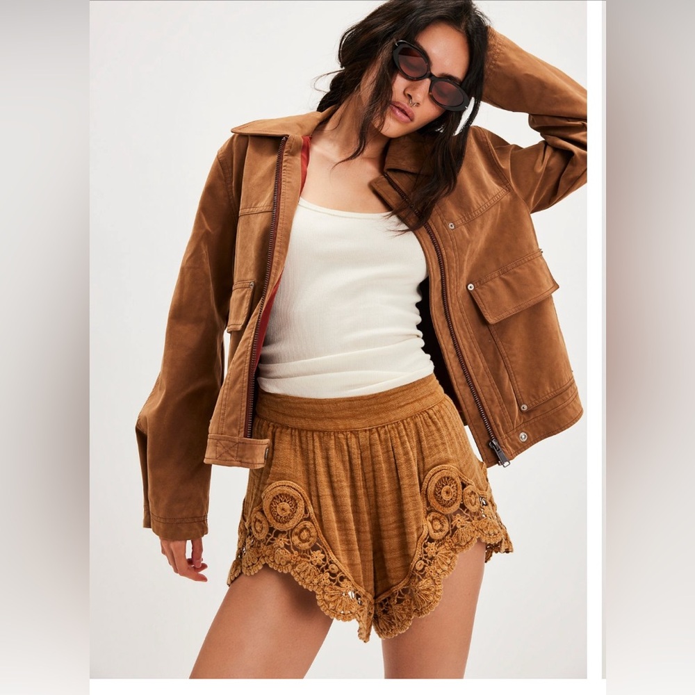 Soft Skies Crochet Shorts